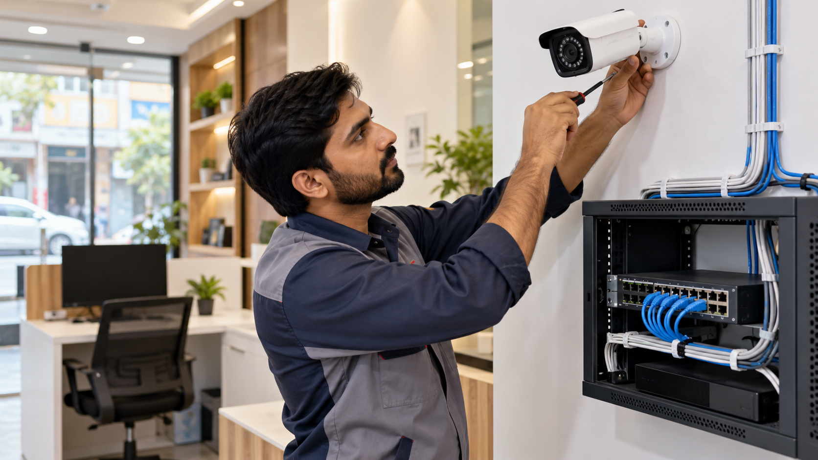 Professional CCTV and network installation